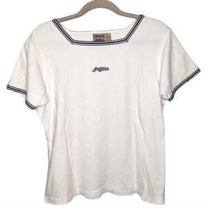 Vintage Cleveland Indians MLB Chief Wahoo women's short sleeve top size XL